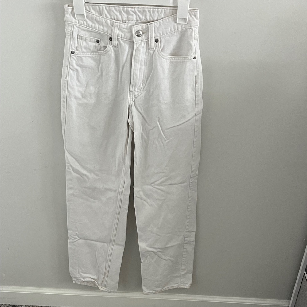 H&M Men's Crisp White Straight Jeans